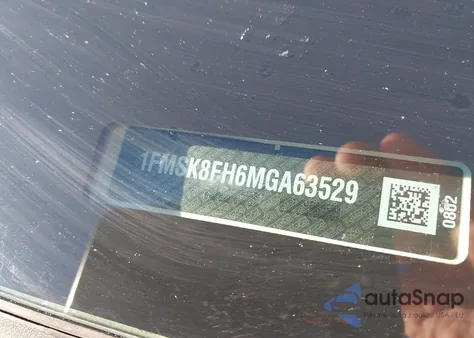 2021 Ford Explorer Limited из США, поврежденный, VIN 1FMSK8FH6MGA63529